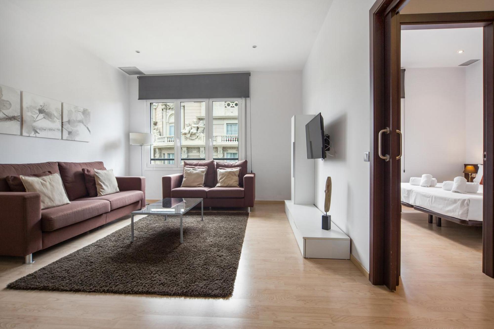 Fisa Rentals Gran Via Apartments Barcelona Bagian luar foto